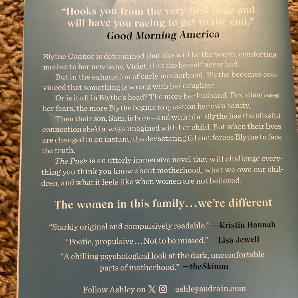 The Push by Ashley Audrain Book - Picture 2 of 2